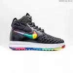 nike air force 1 iii high homme femmes 2020 rainbow black